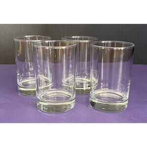 (4) Libbey 149 - 5 1/2 Oz Heavy Base Juice Glass Side Water Glass Testing Glass